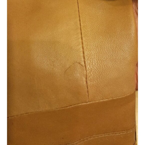 Womens Western Cowgirl Feminine Ruffle Hem Tailored Fit Sz Small Leather Jacket - Picture 9 of 10